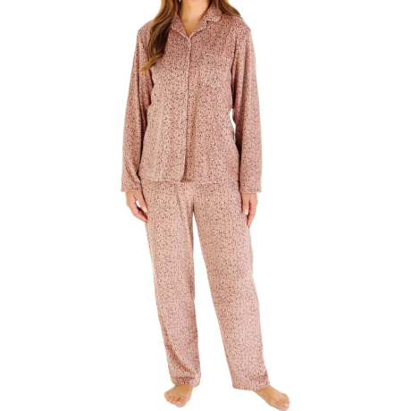 Slenderella pyjama product in mink PJW2347- front view image