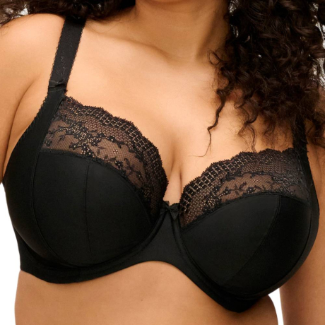 Lucie bra product in jet EL4490- front view image