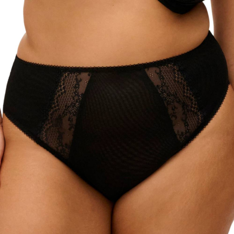 Lucie brief product in jet EL4498- front view image