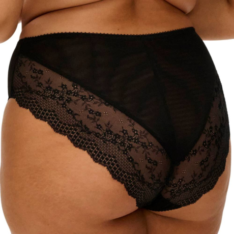 Lucie brief product in jet EL4498- back view image