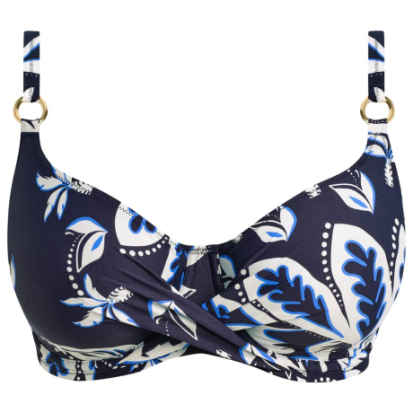 Playa azul full cup bikni top product in navy FS507305- cut out image