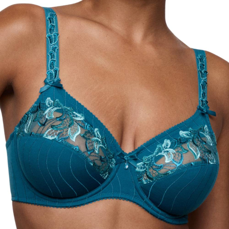 Primadonna Deauville underwired full cup bra product in peacock 0161817- front view image