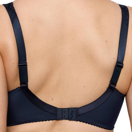 Primadonna Madison full cup bra product in velvet blue 0162121- back view image