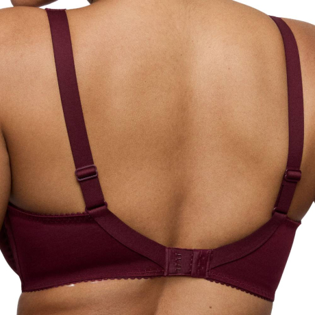 Primadonna Salerno underwired full cup bra product in evening red 0163530- back view image