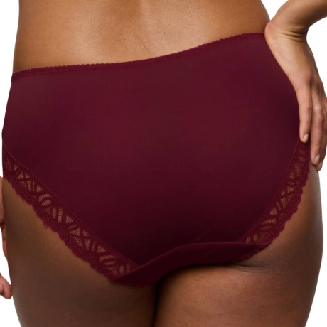 Primadonna Salerno full brief product in evening red 0563531- back view image