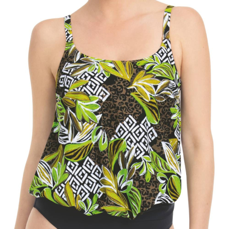 Anita Swim Green oasis Giront top product in print 6591-1- front view image