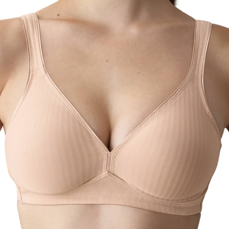 Triupmh Modern soft+ cotton non wired bra product in natural beige 10186008- front view image