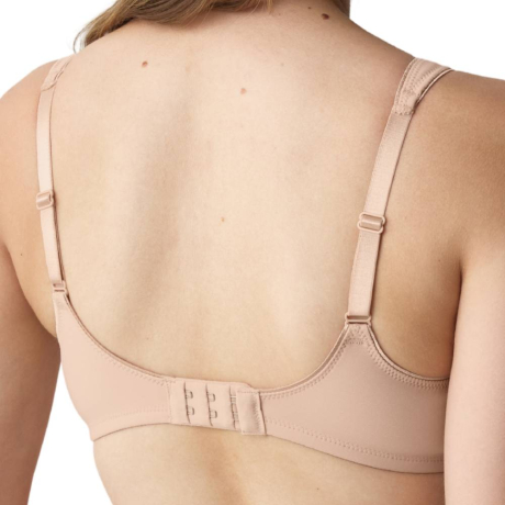 Triumph Modern soft+ cotton non wired bra product in natural beige 10186008- back view image