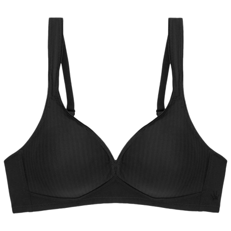 Triumph Modern soft+ cotton non wired bra product in black 10186008- cut out image