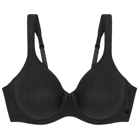 Triumph Modern soft+ cotton wired bra product in black 10184426- cut out image 