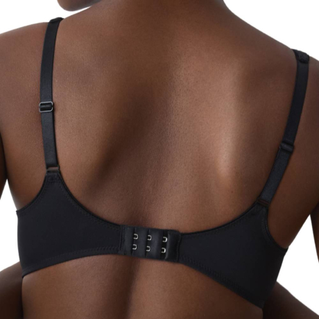 Triumph Modern soft+ cotton wired bra product in black 10184426- back view image