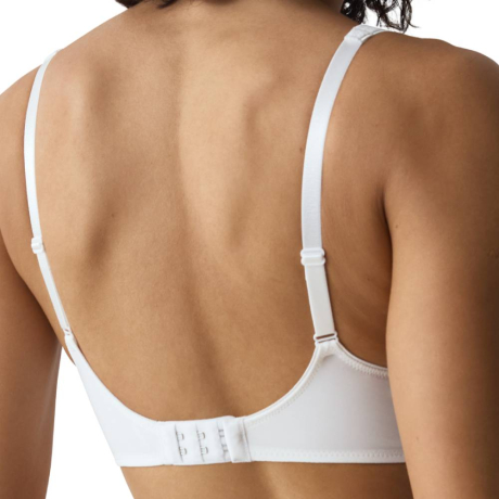 Triumph Modern soft+ cotton wired bra product in white 10184426- back view image