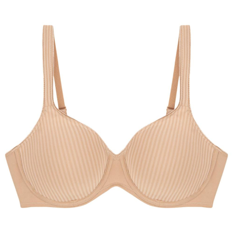 Triumph Modern soft+ cotton wired bra product in natural beige 10184426- cut out image