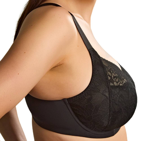 Sculptresse Dream comfort full cup bra product in black 11505- side view image